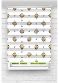 Resim Perdecizade Enxboy Kahve Tonlar Tarz Dijital Baskılı Zebra Perde-cocuk Odası-stor Perde Renkli 