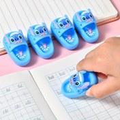 Resim 2 adet Disney Stitch Silgi, Yaratıcı Karikatür Tasarımı Sevimli Terlik Şekli Dayanıklı Taşınabilir Kokusuz, Kolay Temizlenebilir Yüzey, Okula Dönüş İçin Temel, Stitch Hayranları İçin Mükemmel Hediye, Tatil Partisi Favorisi 