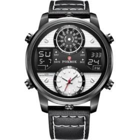 Resim Hanyang Beyaz Lıge Foxbox Erkekler Saatler Moda Kuvars Spor Izle Marka Adam Dijital Kol Saati Arkadan Aydınlatmalı Saat 30 M Su Geçirmez Kol Saati (Yurt Dışından) 