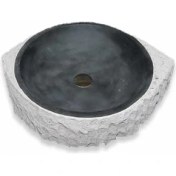 Resim Mym Bazalt Dışı Patlatma Üçgen Kenar Lavabo 