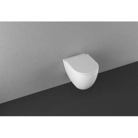 Resim Isvea Infinity Beyaz Asma Klozet ve Yavaş Kapanır Kapak 