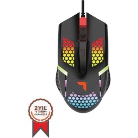 Resim Torima Tm-15 USB Rgb Aydınlatmalı Gaming Oyuncu Mouse Siyah 