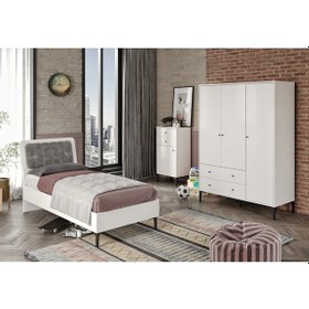 Resim Focus White Genç Odası %100mdf Beyaz 