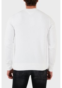 Resim Tommy Hilfiger Erkek Sweat Mw0mw35530 Ybr Beyaz BEYAZ Beyaz 