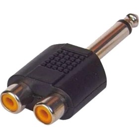 Resim Storemax 6.3 mm Mono Rca Çevirici 2 Rca Gitar Jack Çevirici 2x Rca 6.3 mm Mono Jack 