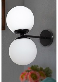 Resim İkiz Aplik Siyah Siyah 