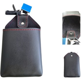 Resim Space deri ceplik Siyah-Kırmızı dikiş / SYESY101 