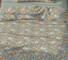 Resim Evmila Minik Çiçekler Desenli Nevresim Takımı - 160x220cm Nevresim +50x70cm Yastık Kılıfı+100x200cm Çarşaf 