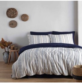 Resim %100 Pamuk Çift Kişilik Saten Nevresim Takımı, Jakarlı Saten Nevresim 200x220 Cm %100 Pamuk Çift Kişilik Saten Nevresim Takımı, Jakarlı Saten Nevresim 200x220 Cm, Lacivert 