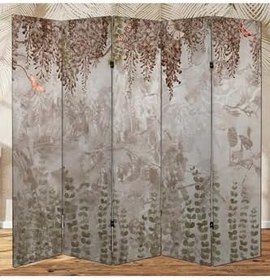 Resim Kelebekler ve Doğa Temalı Özel Tasarım Paravan Room Divider TYBParavan-1006100408273, 180 x 180 