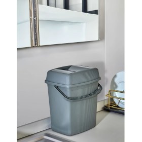 Resim PremiumPort Taşımalı Mutfak ve Banyo Çöp Kovası 5 Litre, Pratik ve Şık Tasarım 