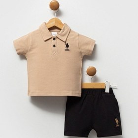 Resim U.S. Polo Assn. U.s. Polo Assn Erkek Bebek Bej Takım 5274-49103 Bej 