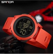 Resim Sunshine022 Kırmızı Kadın Erkek Su Geçirmez Dijital Spor Saati - Alarm, Kronometre, Takvim, Fitness Koç Diğer 