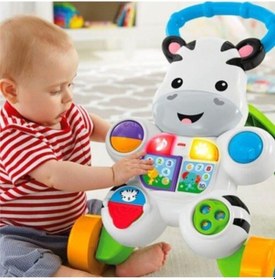 Resim Fisher Price Fp Melodili Zebra Yürüteç 