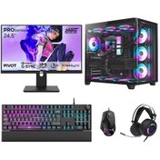 Resim Dragos DRX7882 R7-7800X3D 32 GB 2 TB NVMe 16 GB RTX5070Ti 24.5" Free Dos Masaüstü Oyuncu Bilgisayarı 