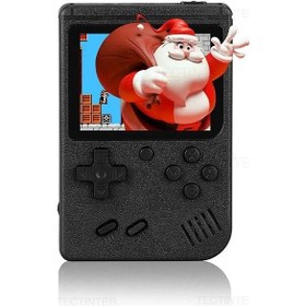 Resim 8-bit Mini Video Oyunu Konsolu Dahili 500 Oyun Retro Taşınabilir Konsol Elde Black 