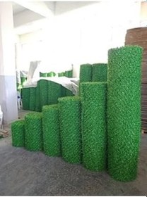 Resim KARMAT Bahçe Çiti, Telli Çim Çit, Çimçit, Çim Çit, Çimli Çit Teli, Dekoratif Çit, -1 Mt. X 1 Mt. Yeşil-100 x 100 