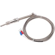Resim Ximistore9 Endüstriyel Isı Algılayıcı K Tipi Sıkıştırma Yaylı Termokopel - 3 Metre Paslanmaz Çelik Sondajlı, 0-400 C Aralığında Hassas Ölçüm 