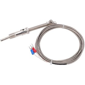 Resim Ximistore9 Endüstriyel Isı Algılayıcı K Tipi Sıkıştırma Yaylı Termokopel - 3 Metre Paslanmaz Çelik Sondajlı, 0-400 C Aralığında Hassas Ölçüm 