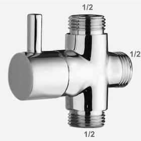 Resim Yapıtaşı Yt86 Elit Robot Duş Seti Yönlendirici Musluk 1/2x1/2x1/2 Krom 