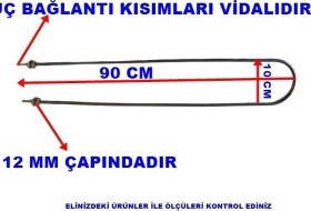 Resim Ender Benmari 90cm Rekorlu Düz Rezistans 2500W 220V 8,5? Cr-Ni 