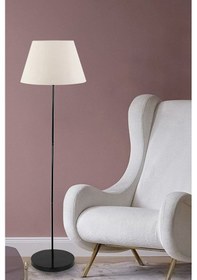 Resim Tek Ayaklı Metal Lambader Beyaz Konik Şapka Ml706 