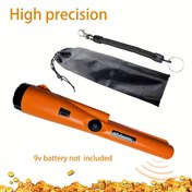 Resim Metal Dedektörü, Pinpointer 360 Derece Arama Altın ve Hazine Bulucu LED Göstergeli ve Titreşimli Zil Vibration 9V Pil DAHİL DEĞİLDİR 