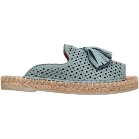 Resim BUENO Shoes Mavi Deri Kadın Espadril Terlik 01wn3105 