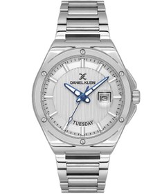 Resim Daniel Klein Dke.1.10787-1 Gün Ve Takvim Göstergeli 3 Atm Suya Dayanıklı Çelik Kaplama Metalik Renk 
