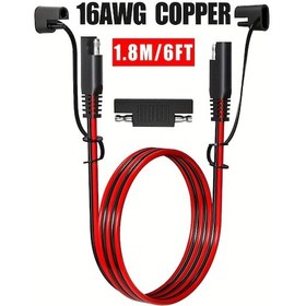 Resim Xuweiwei Jyft 16awg Sae Uzatma Kablosu Polarite Ters Bağlantı Adaptörlü 