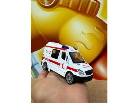 Resim Scntoys Oyuncak Ambulans Sesli Işıklı Büyük Ön Kapı ve Arka Kapısı Açılır Oyuncak Ambulans Araba 1:32 