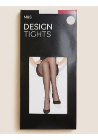 Resim Marks & Spencer Puantiye Desenli 20 Denye Külotlu Çorap Siyah 