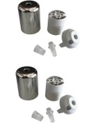 Resim CONANA Duy Lalesi ve E27 Duy (Gümüş Renk) Plastik (2 ADET) 