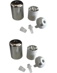 Resim CONANA Duy Lalesi ve E27 Duy (Gümüş Renk) Plastik (2 ADET) 