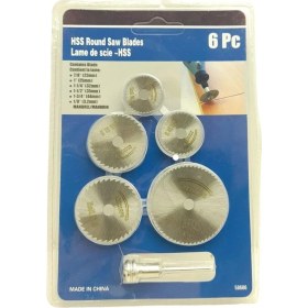 Resim 6 Parça Mini Yuvarlak Testere Bıçakları 22-44MM (4172) 
