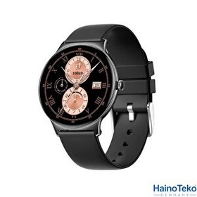 Resim Haino Teko Watch Ultra 5 Amoled Ekran Super Slim Tasarım WaterProof 3 Kordonlu Akıllı Saat Titanyum Siyah 