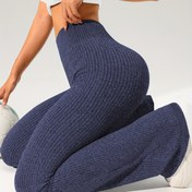 Resim Bir Çift Fitilli Dikişsiz İspanyol Paça Pantolon, Çok Yönlü ve Günlük Yoga Uzun Pantolonu, Yüksek Bel Rahat İspanyol Paça Pantolon, Klasik Fitilli Günlük Pantolon, Kadın Yoga, Fitness, Açık Hava Eğlencesi, Partiler ve Günlük Kullanım için Uygundur. 