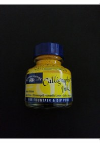 Resim Winsor & Newton Kaligrafi Mürekkebi 30 Ml Lemon Yellow Çok Renkli 