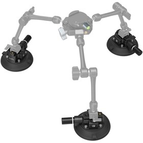 Resim SmallRig 4122B 4'' Vakumlu Kamera Montaj Desteği Araç Çekim Vantuzu 