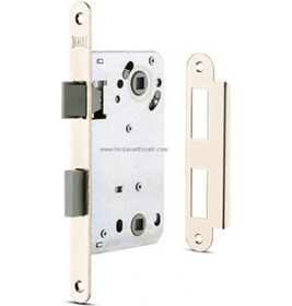 Resim Kale 229 Nikel Plastik Dilli Hafele Tipi Sessiz Extra Wc Kapı Kilidi 