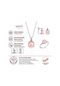 Resim Servi 925 Ayar Gümüş Pomelita Set-83 22227616 