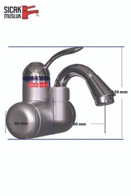 Resim ozbience Elektrikli Ani Su Isıtıcı, Duvara Monteli, Termal Şofben Dsg-5 