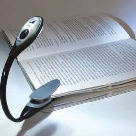 Resim Kitap Okuma Işığı LED Booklight Kıskaçlı Pilli Model LED Işık Nemere 