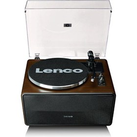 Resim Lenco LS-470 WA 4 Dahili Hoparlörlü Bluetoothlu Ahşap Pikap 