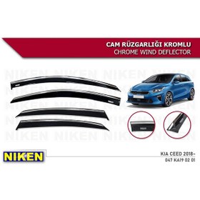 Resim Kia Ceed Kromlu Cam Rüzgarlığı Niken 2018+ 