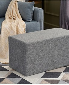 Resim Favora Uzun Puf - Gri Gri 