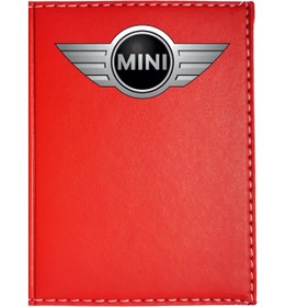 Resim promosyon denizi Mını Cooper Logolu Kırmızı Ruhsat Kabı 