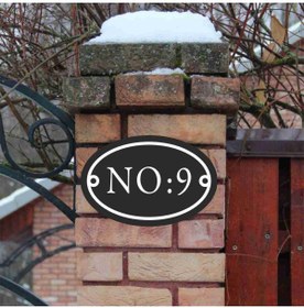 Resim zafrakreklam DUVAR - KAPI - BAHÇE NUMARASI 10X15 CM 4 MM KALINLIK ALÜMİNYUM PANEL DIŞ MEKAN 