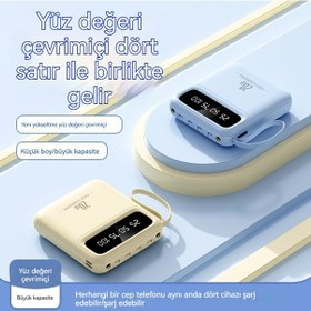 Resim Mini Taşınabilir Şarj Hazinesi, Cep Telefonu Güç Bankası 5000/10000/20000ma 20000 Mah Siyah 