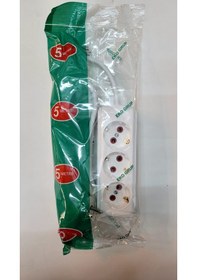 Resim Eko Grup 5mt Kablolu 3 Lü Grup Topraklı Priz Uzatma Kablosu 